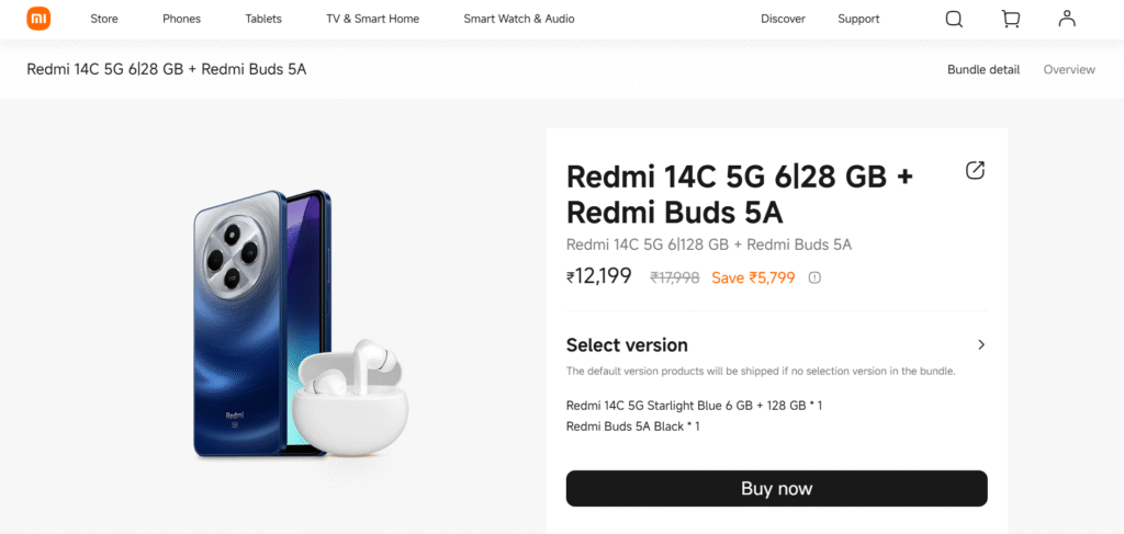 mi redmi 14 c 5g independence day offer