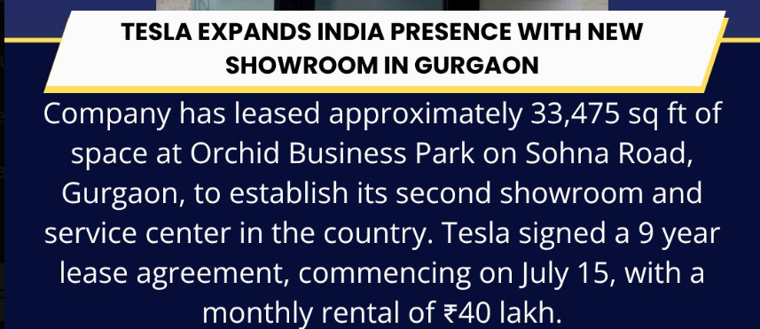 tesla showroom in gurugram, new delhi